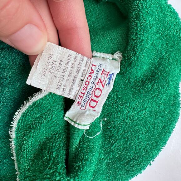 Vintage Izod Lacoste Green Terry Sleeper 19-27 lbs - Picture 3 of 5